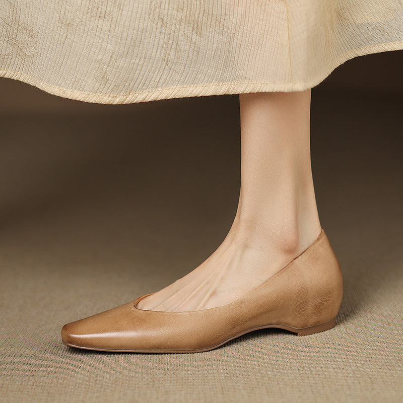Oren Genuine Leather Flats