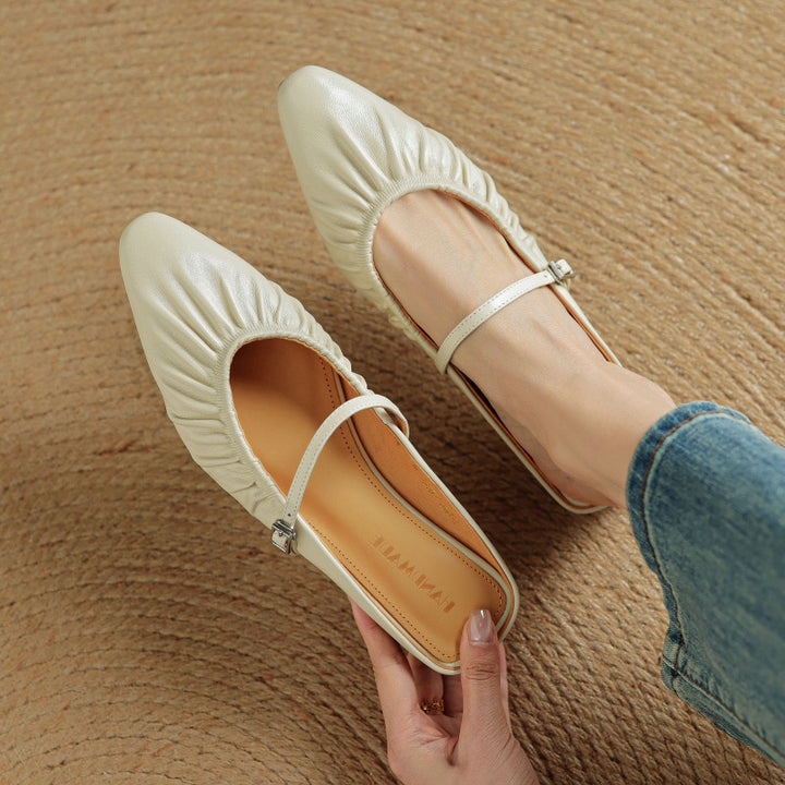 Zella Genuine Leather Mules