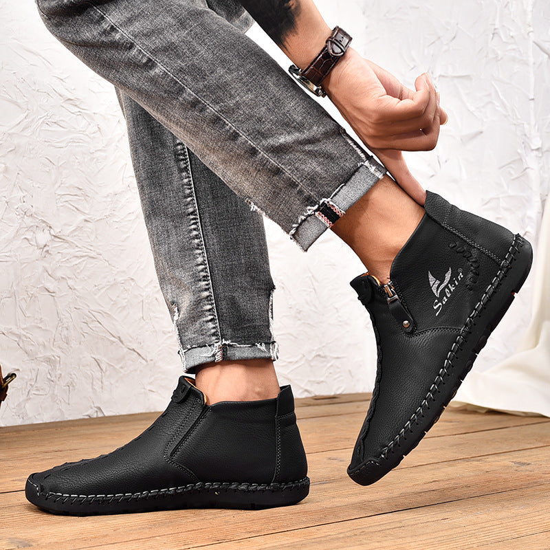 Ryder Premium Leather Ankle Shoes