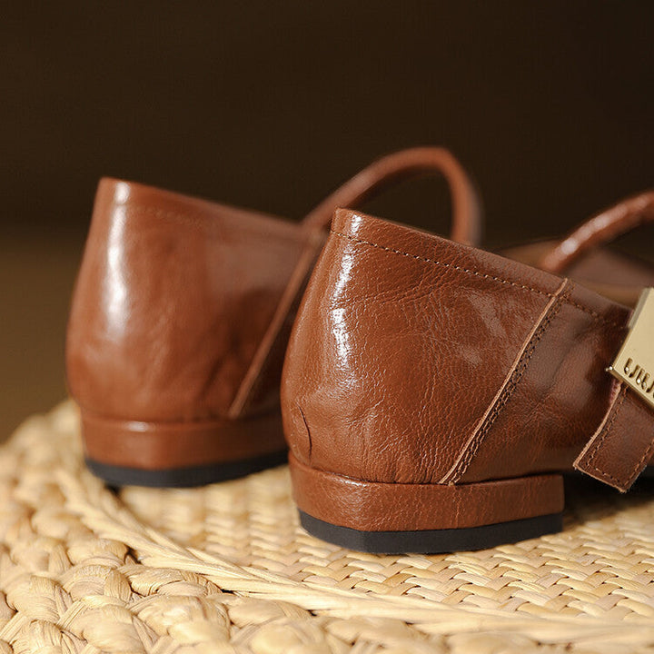 Melona Genuine Leather Pumps