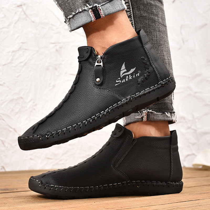 Ryder Premium Leather Ankle Shoes