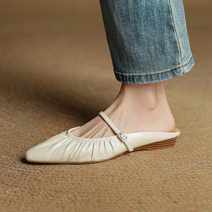 Zella Genuine Leather Mules