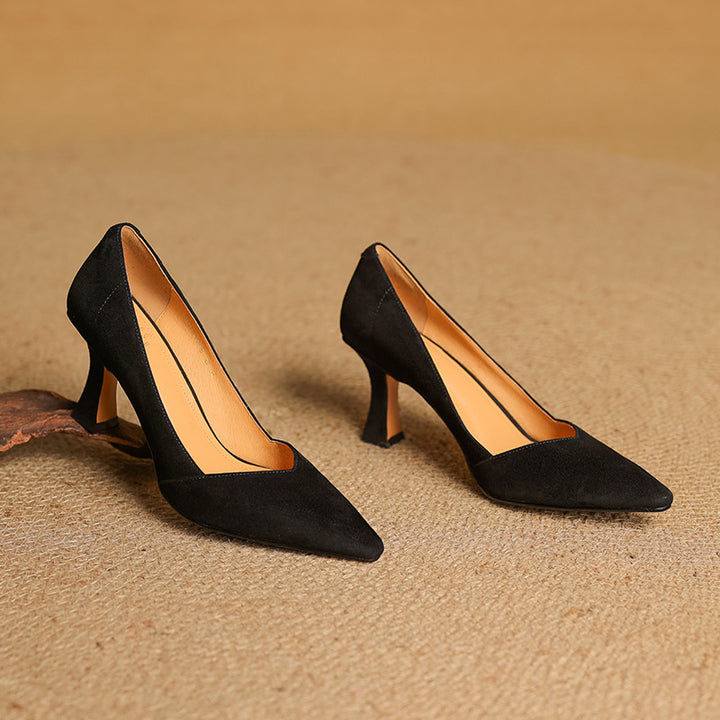 Zyne Genuine Leather Heels