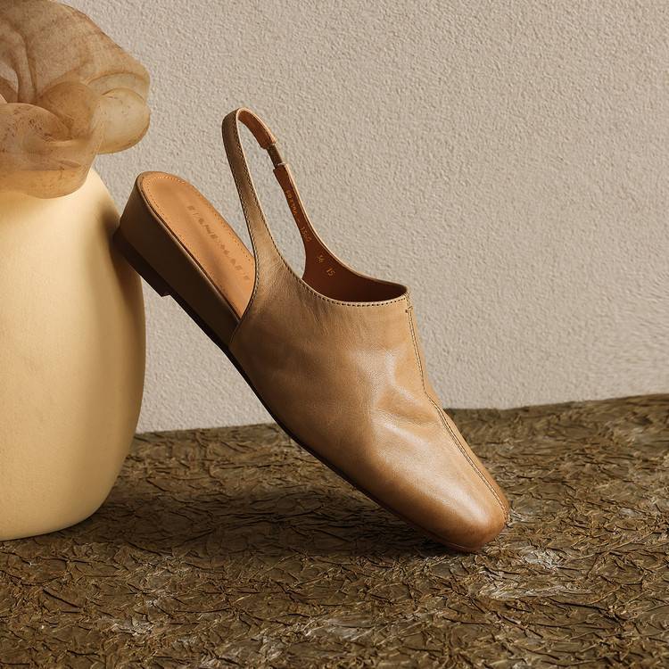 Svella Genuine Leather Slingbacks