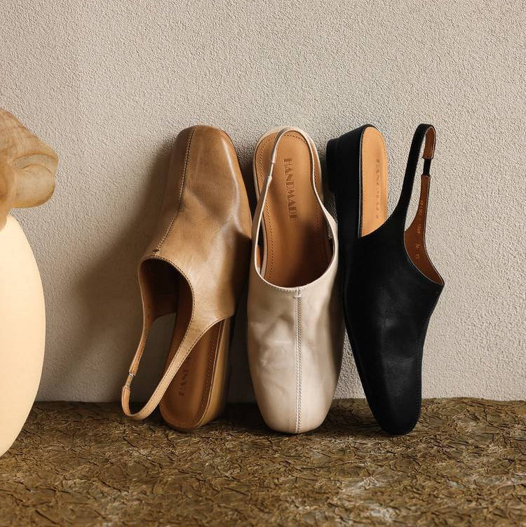 Svella Genuine Leather Slingbacks