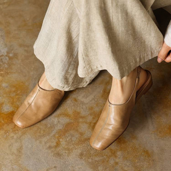 Svella Genuine Leather Slingbacks