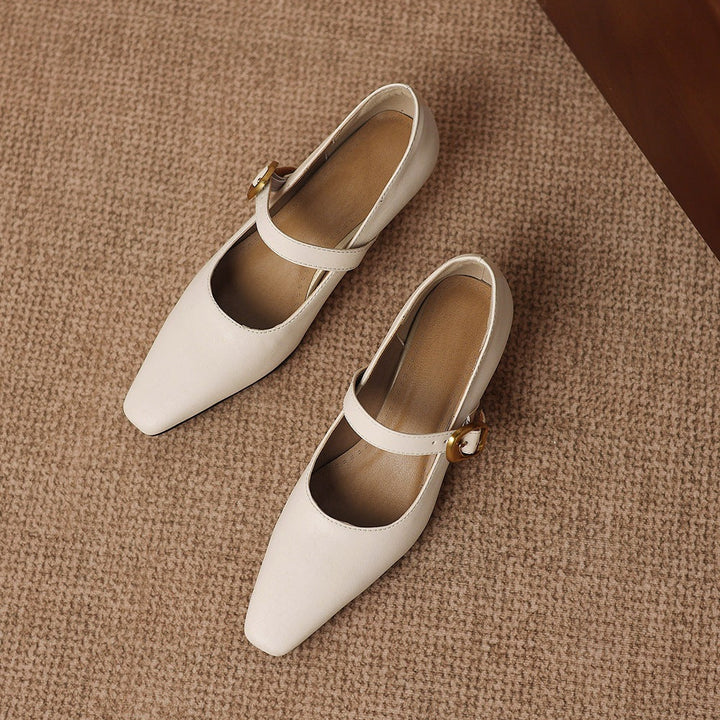 Kelly Genuine Leather Mary Jane Pumps