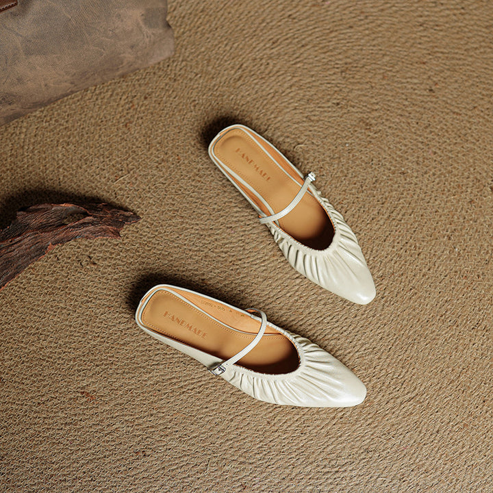 Zella Genuine Leather Mules