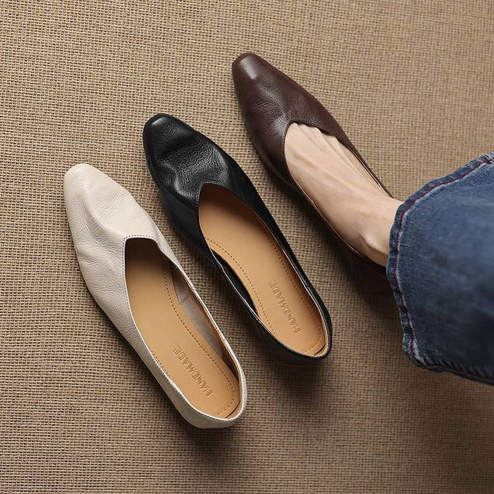 Darsi Genuine Leather Flats