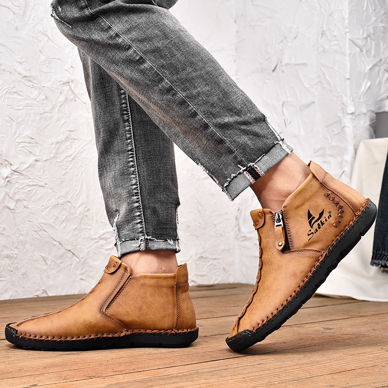 Ryder Premium Leather Ankle Shoes