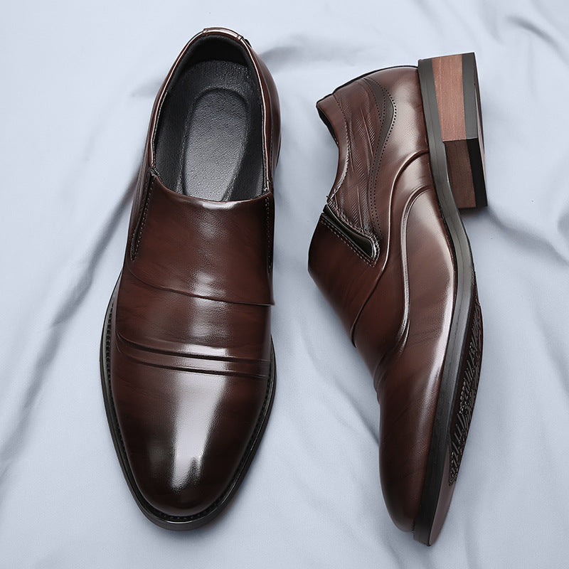 Denvor Textured Leather Dress Shoes