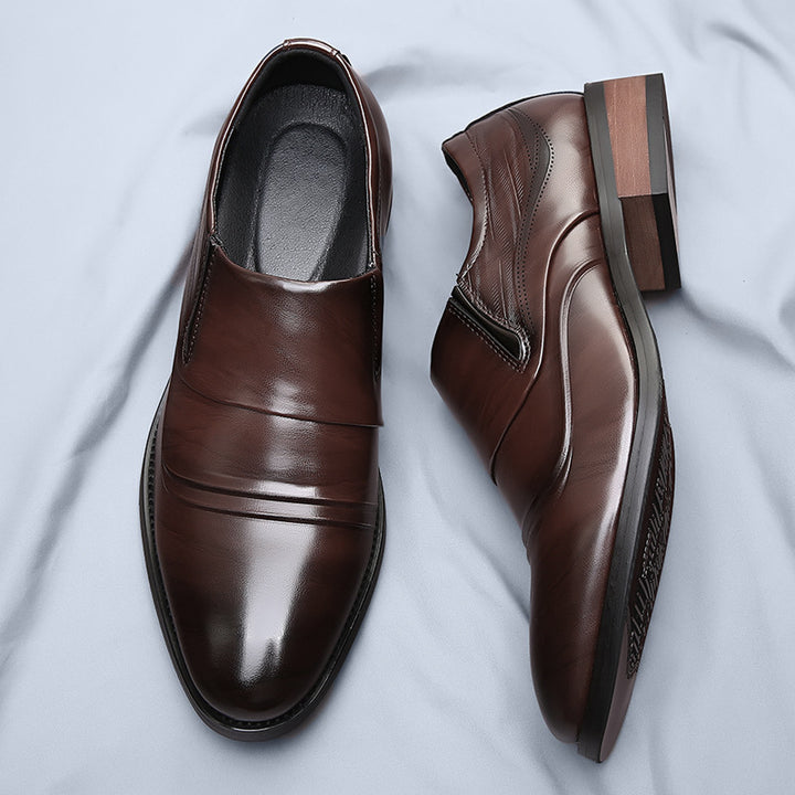 Denvor Textured Leather Dress Shoes