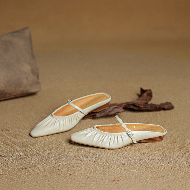 Zella Genuine Leather Mules
