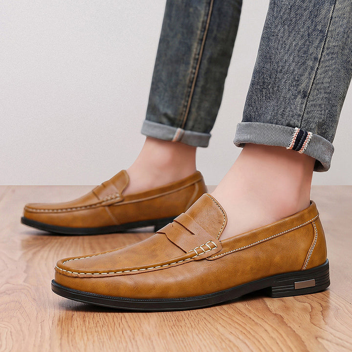 Alden Cowhide Leather Moc-Toe Loafers