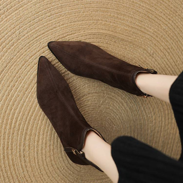 Noelle Genuine Suede Boots