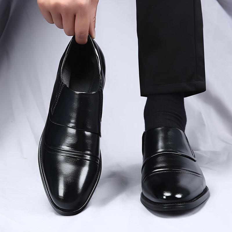 Denvor Textured Leather Dress Shoes