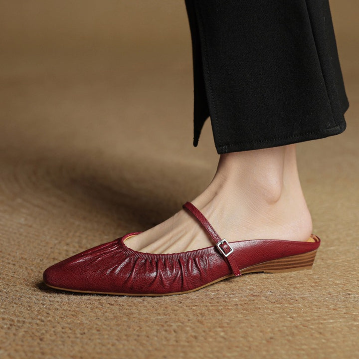 Zella Genuine Leather Mules