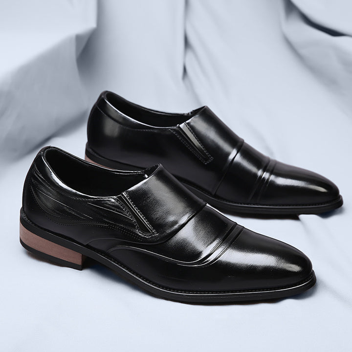 Denvor Textured Leather Dress Shoes