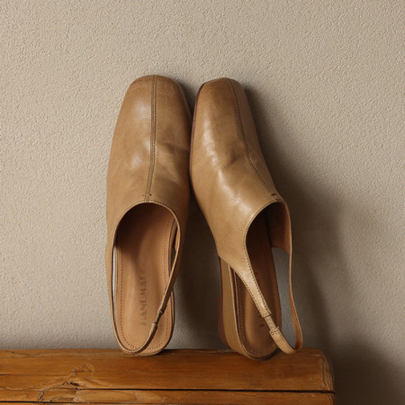 Svella Genuine Leather Slingbacks