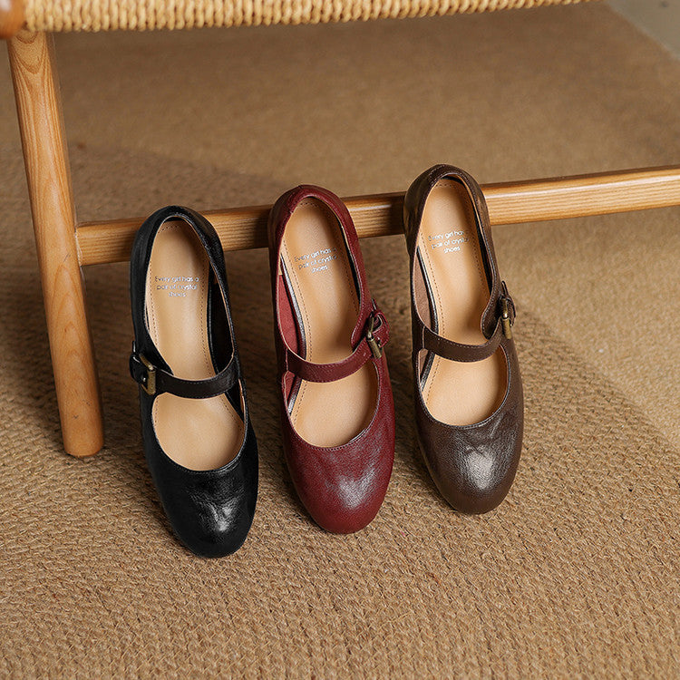 Elva Genuine Leather Shoes