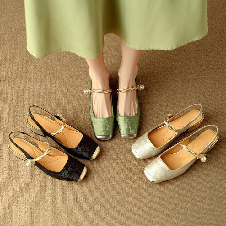 Galene Leather Heels
