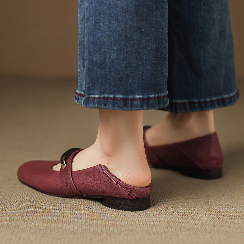 Etta Genuine Leather Mary Jane Pumps