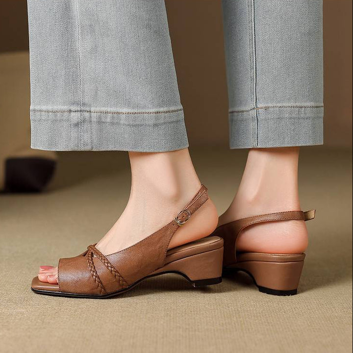 Emilia Genuine Leather Slingback Sandals