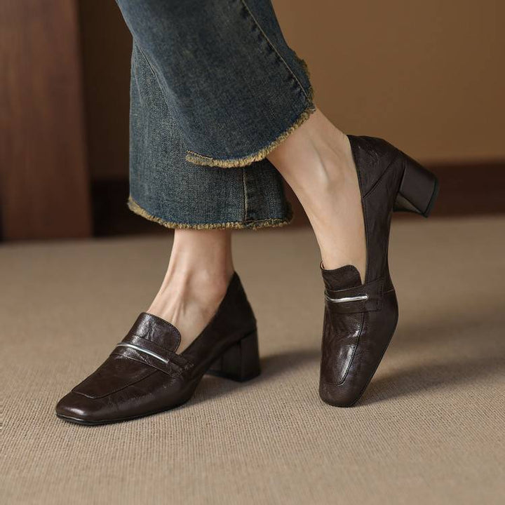 Zale Genuine Leather Heel