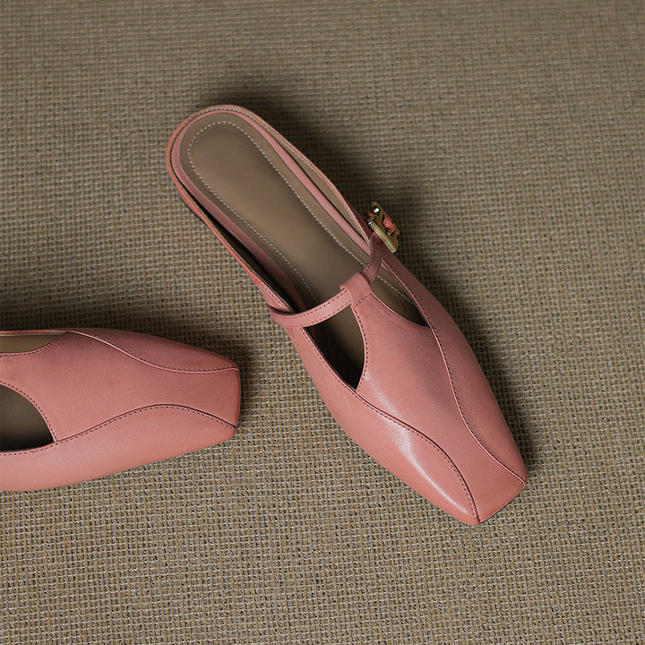 Keva Genuine Leather Mules