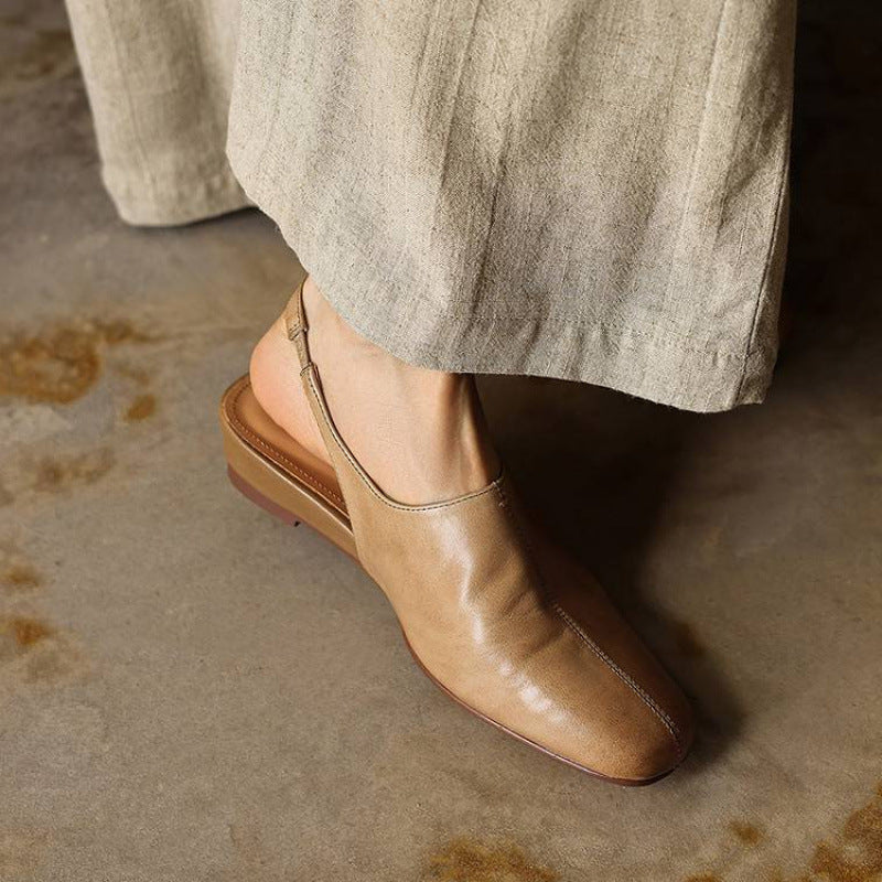 Svella Genuine Leather Slingbacks
