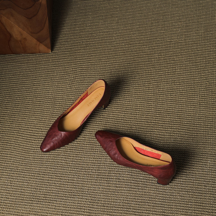Vena Genuine Leather Heel Pumps
