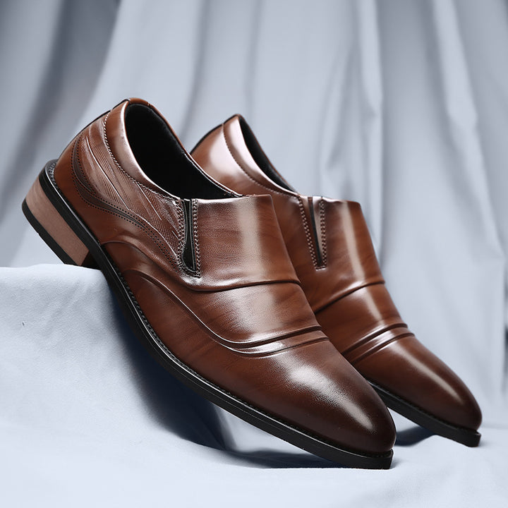 Denvor Textured Leather Dress Shoes