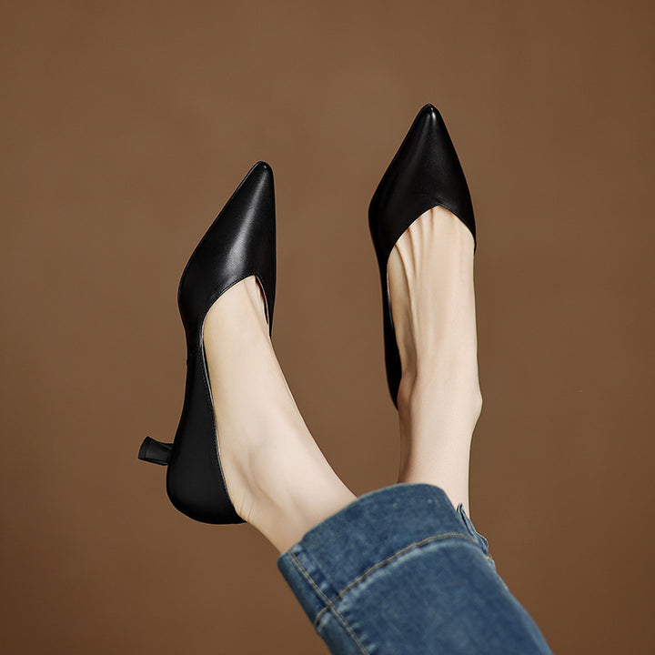 Elan Genuine Leather Heels