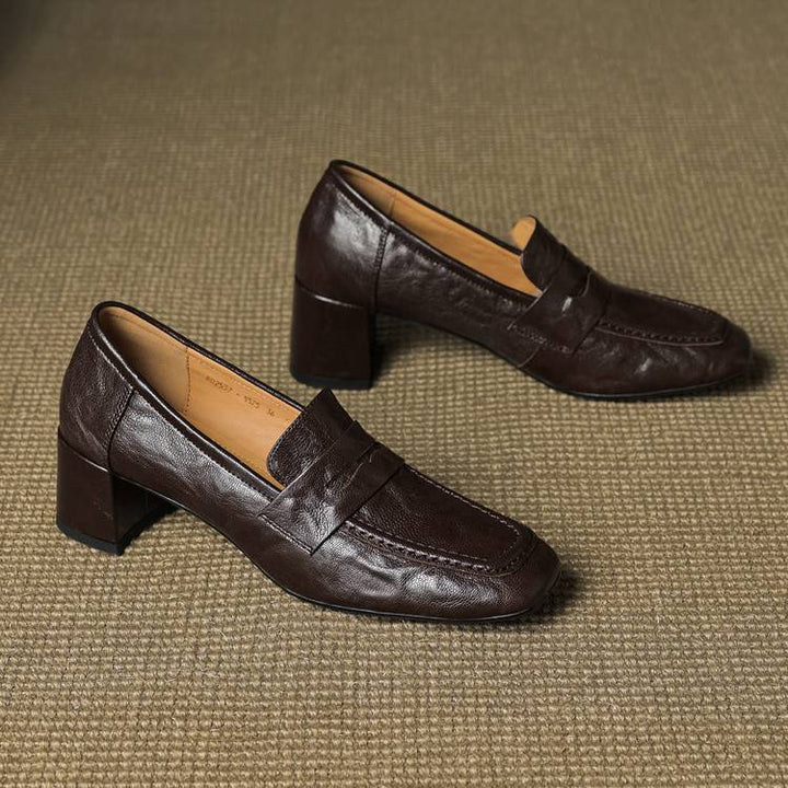 Sora Genuine Leather Heels