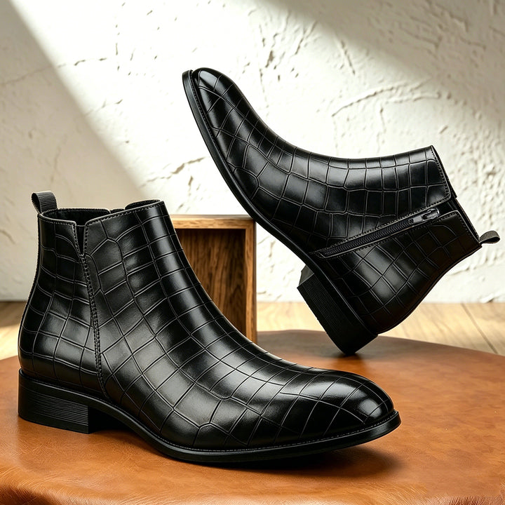 Elver Genuine Leather Chelsea Boots