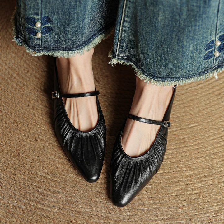 Zella Genuine Leather Mules