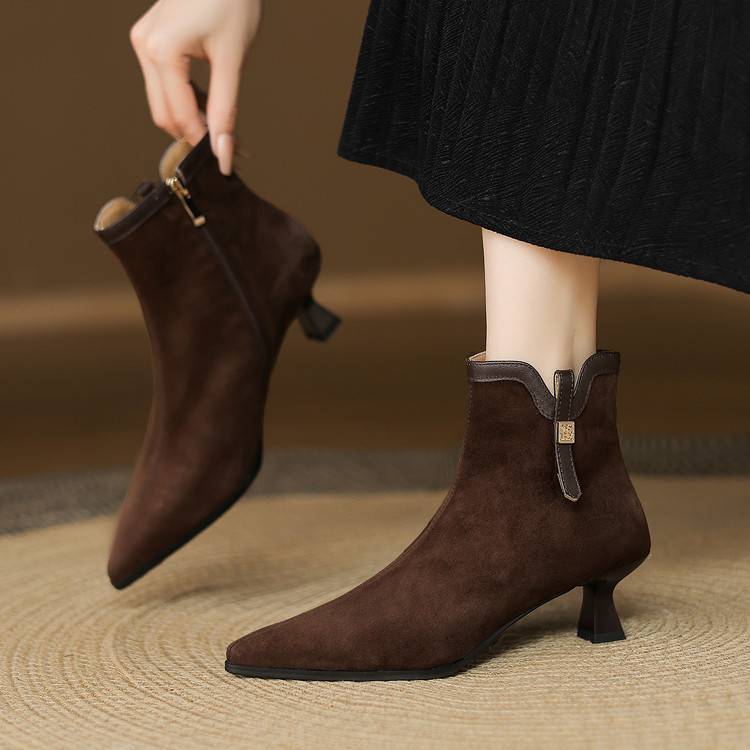 Noelle Genuine Suede Boots