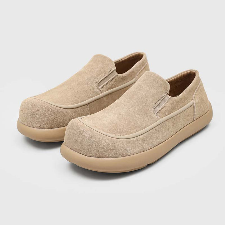 Milo Cowhide Slip-On Suede Shoes