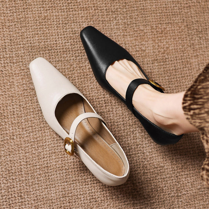 Kelly Genuine Leather Mary Jane Pumps