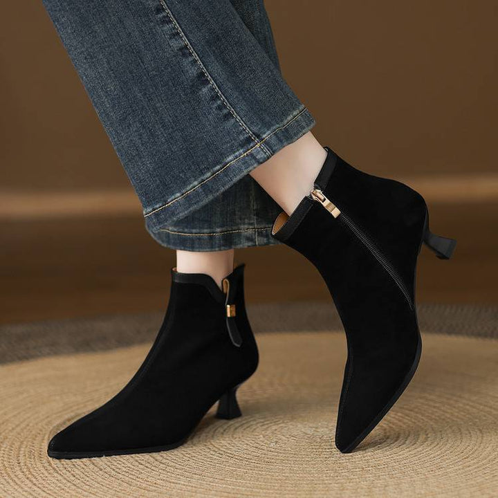Noelle Genuine Suede Boots
