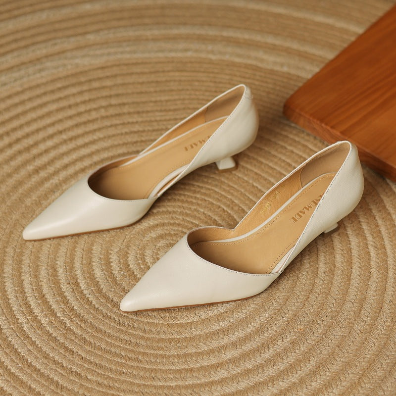 Carlen Genuine Leather Heels