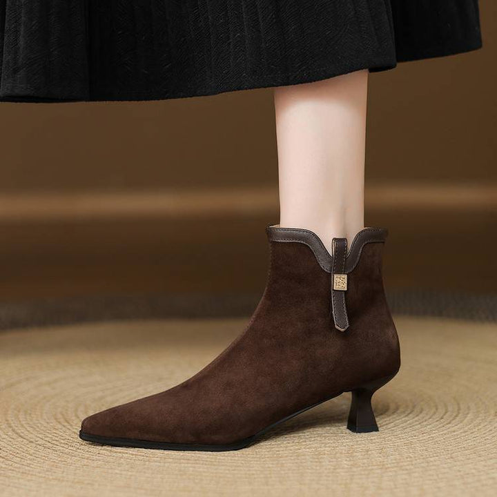 Noelle Genuine Suede Boots
