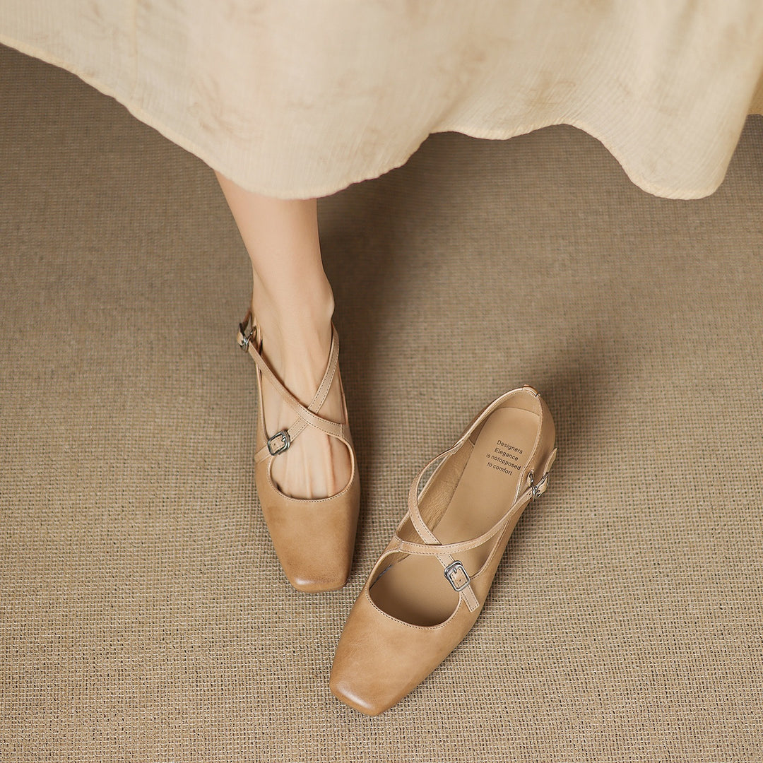 Ciora Genuine Leather Heels