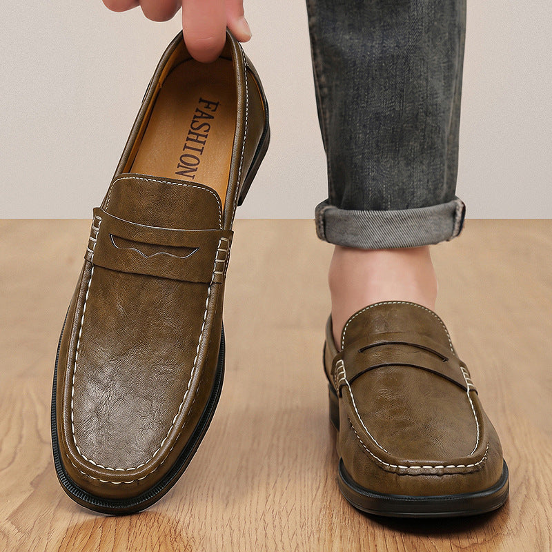 Alden Cowhide Leather Moc-Toe Loafers