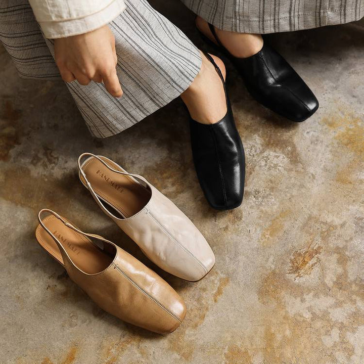 Svella Genuine Leather Slingbacks