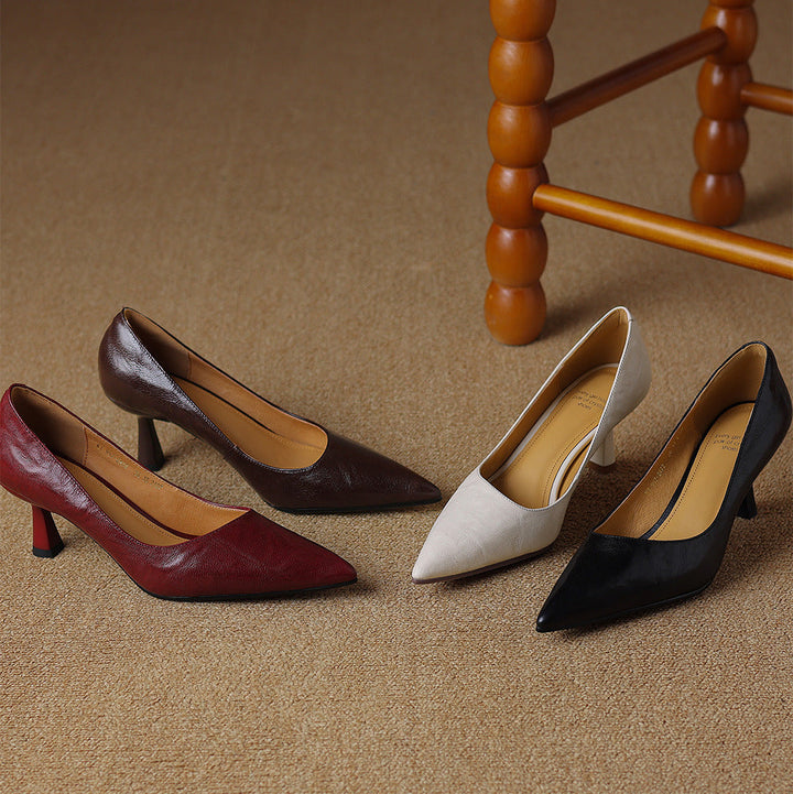 Elore Genuine Leather Heels