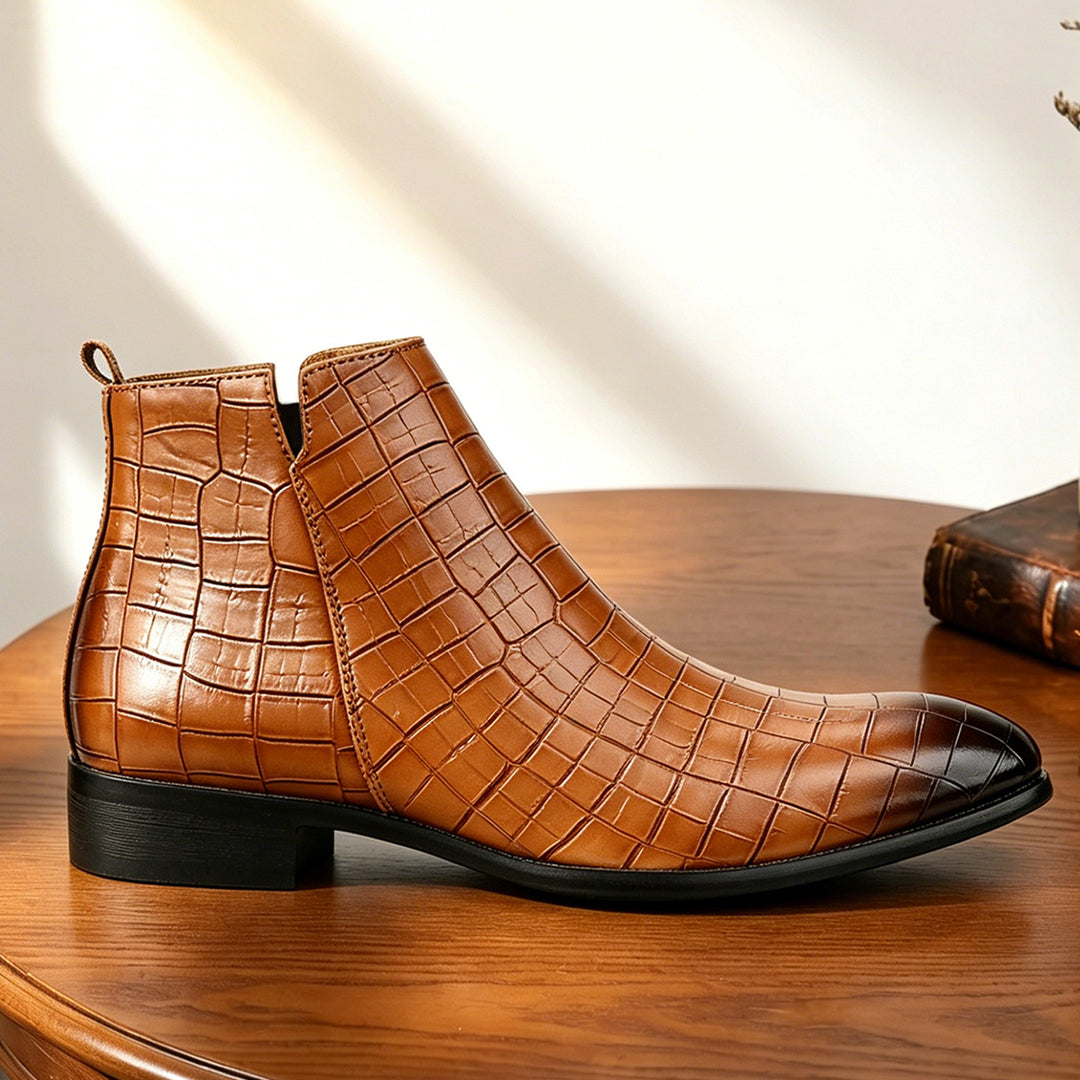 Elver Genuine Leather Chelsea Boots