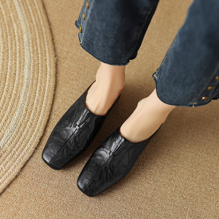 Pela Genuine Leather Mules