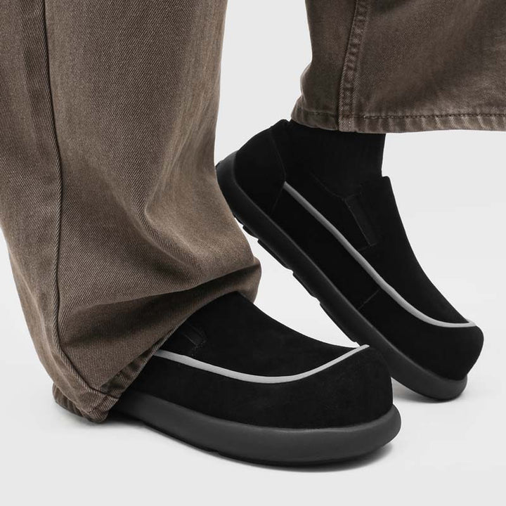 Milo Cowhide Slip-On Suede Shoes