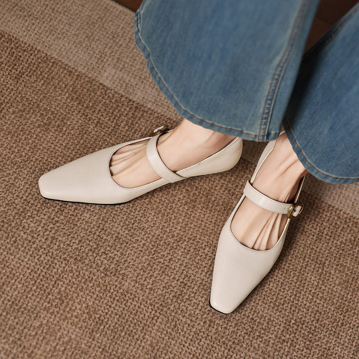 Kelly Genuine Leather Mary Jane Pumps
